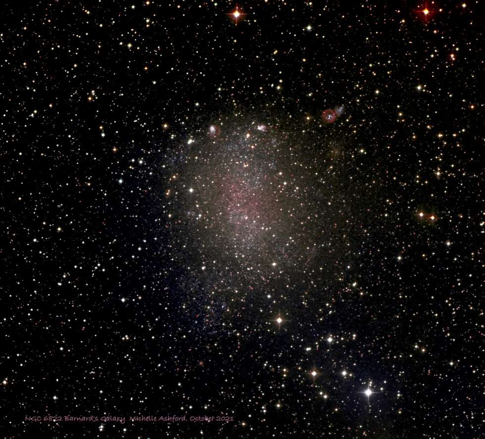 Ngc 6822 Barnards Galaxy Telescope Live 9487